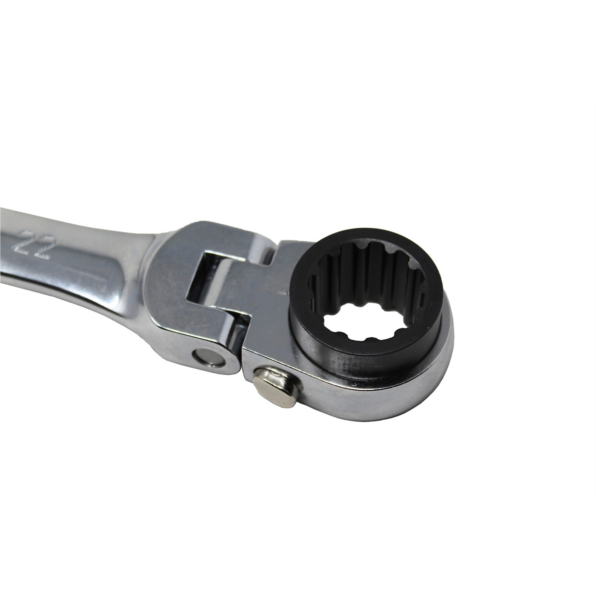 K-Tool International Metric Double Box Universal Spline Wrench — 21mm x 22mm, 90 Tooth, Extra Long, Flexible, Reversible, Model# KTIXDDB21X22
